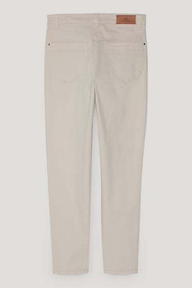 Donna - Pantaloni - vita media - regular fit - crema