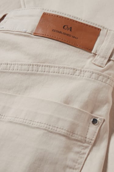 Donna - Pantaloni - vita media - regular fit - crema