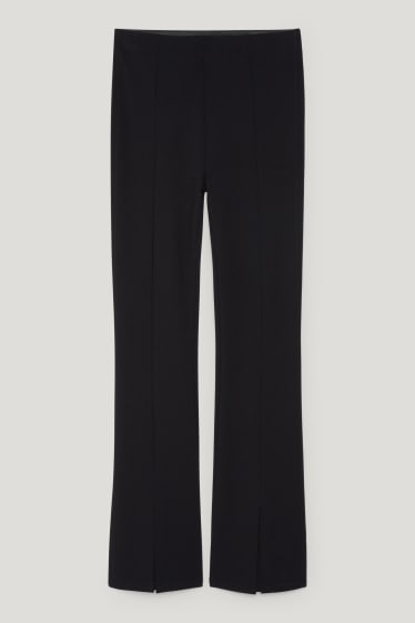 Femmes - Pantalon en jersey - regular fit - noir