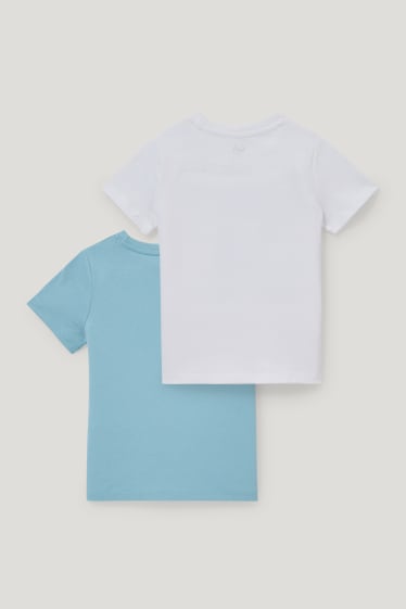 Garçons - Lot de 2 - T-shirts - bleu clair