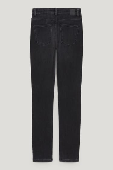 Dames - Slim jeans - high waist - LYCRA® - jeansdonkergrijs