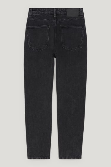 Damen - Mom Jeans - High Waist - LYCRA® - jeans-dunkelgrau