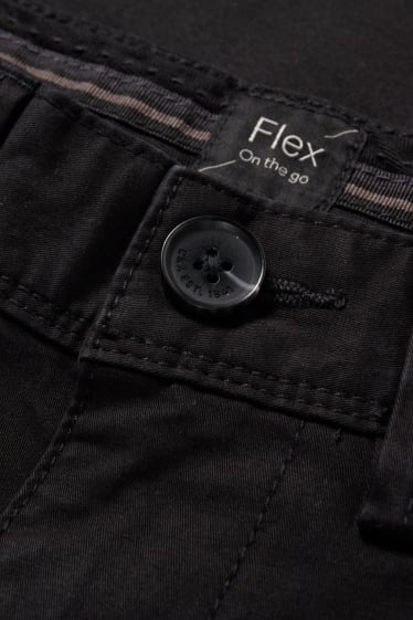 Heren - Chino - slim fit - Flex - LYCRA® - zwart