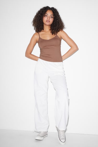 Clockhouse femme - CLOCKHOUSE - Recover™ - haut - marron