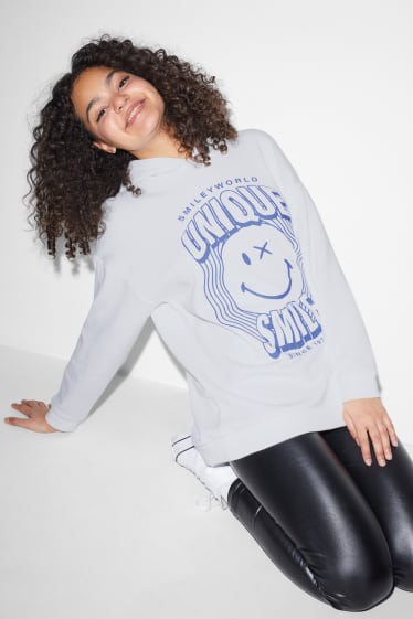 Clockhouse niñas - CLOCKHOUSE - sudadera con capucha - SmileyWorld® - blanco