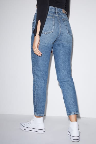 Clockhouse Girls - CLOCKHOUSE - mom jeans - talie înaltă - denim-albastru