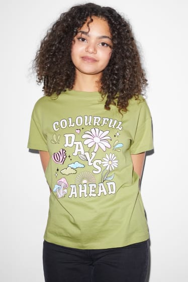 Clockhouse femme - CLOCKHOUSE - T-shirt - vert