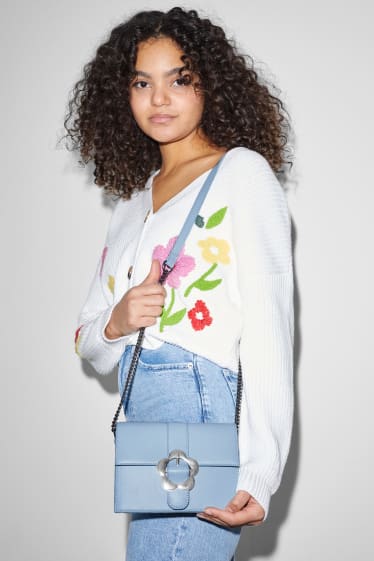 Clockhouse femme - CLOCKHOUSE - petit sac à bandoulière - similicuir - bleu clair