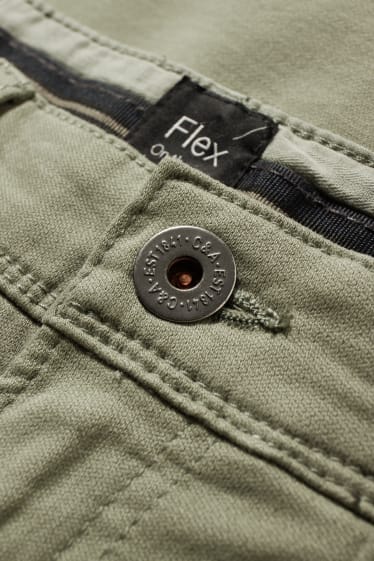 Hombre - Pantalón - slim fit - Flex - LYCRA® - verde claro