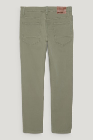 Men - Trousers - slim fit - Flex - LYCRA® - light green