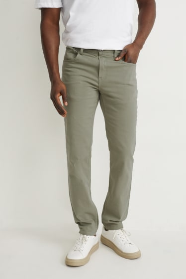 Hombre - Pantalón - slim fit - Flex - LYCRA® - verde claro