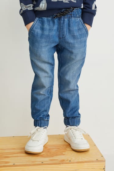 Nen petit - Paquet de 3 - texans, pantalons cargo i pantalons de xandall - blau fosc