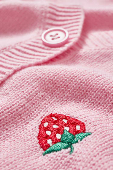 Clockhouse Girls - CLOCKHOUSE - cropped cardigan - patterned - pink