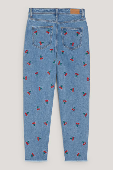 Clockhouse nena - CLOCKHOUSE - slim jeans - high waist - estampats - texà blau