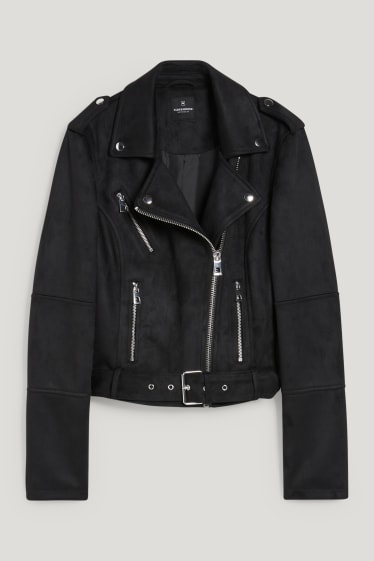 Clockhouse femme - CLOCKHOUSE - blouson motard - similicuir - noir
