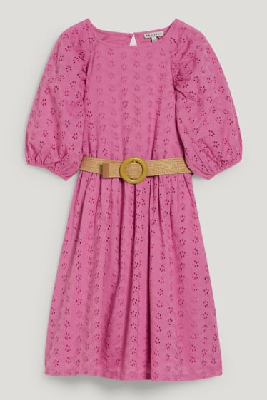 Bambine: - Vestito con cintura - viola chiaro