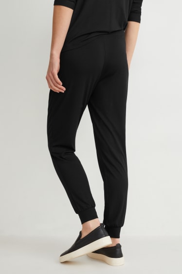 Dona - Pantalons de xandall bàsics - negre