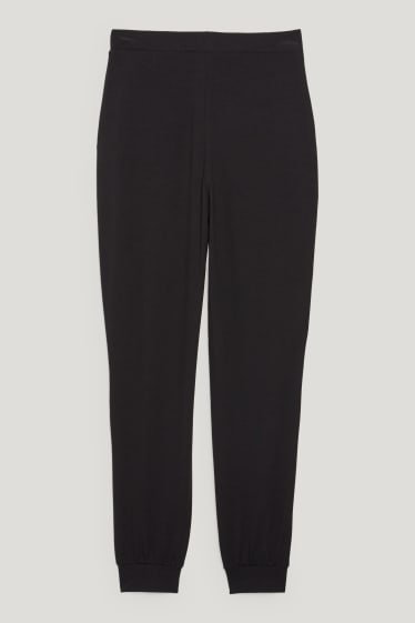 Dona - Pantalons de xandall bàsics - negre