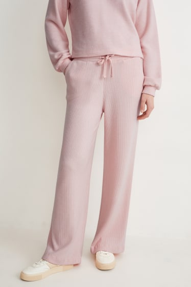 Dona - Pantalons de punt - loose fit - rosa