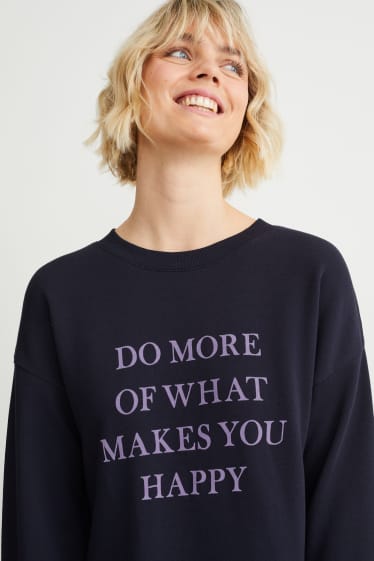 Damen - Bigshirt - dunkelblau
