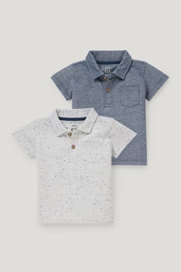 Baby Boys - Multipack 2er - Baby-Poloshirt - blau