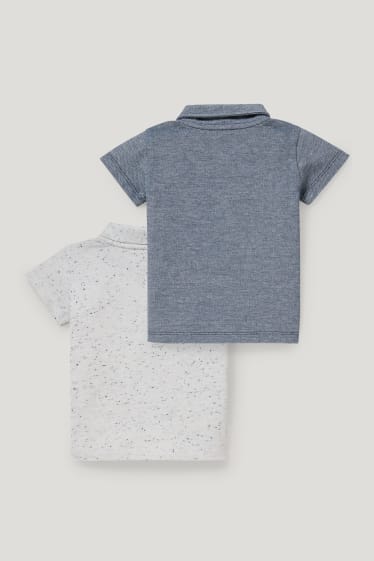Baby Boys - Multipack 2er - Baby-Poloshirt - blau