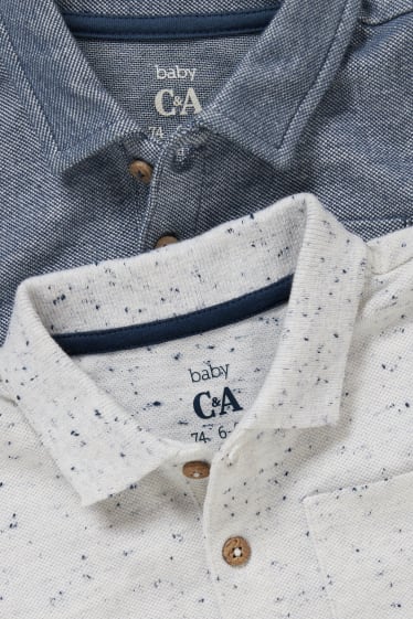 Baby Boys - Multipack 2er - Baby-Poloshirt - blau