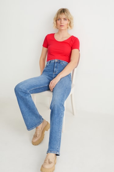 Femmes - T-shirt - rouge