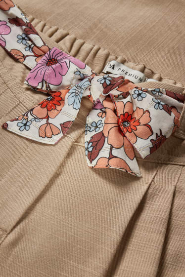 Bambine: - Pantaloni - gamba ampia - beige