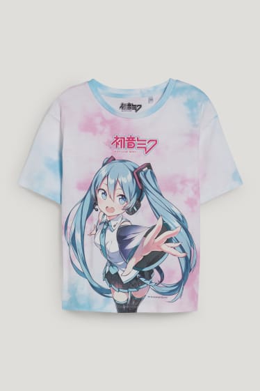 Bambine: - Hatsune Miku - maglia a maniche corte - viola chiaro