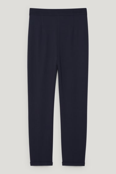 Dona - Pantalons de punt - tapered fit - blau fosc