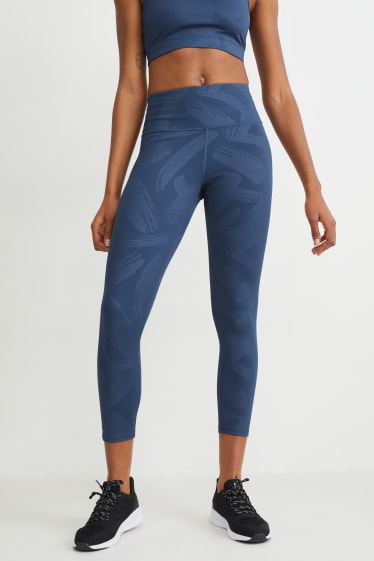 Damen - Funktions-Leggings - Compressive - 4-Way-Stretch - LYCRA® - blau