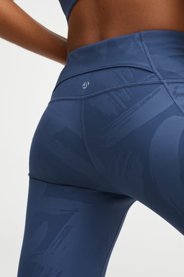 Damen - Funktions-Leggings - Compressive - 4-Way-Stretch - LYCRA® - blau
