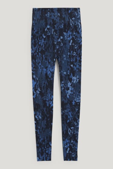 Mujer - Leggings deportivos - running - sin costuras - LYCRA® - azul oscuro