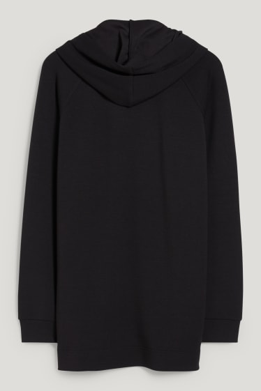 Dames - Basic-hoodie - zwart