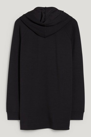 Donna - Felpa con cappuccio basic - nero