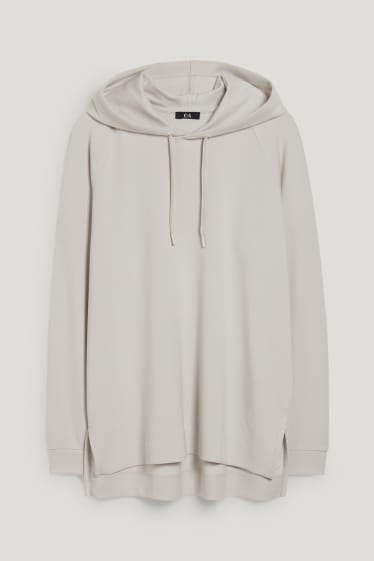 Damen - Basic-Hoodie - cremefarben