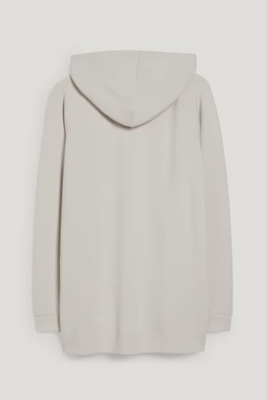 Damen - Basic-Hoodie - cremefarben