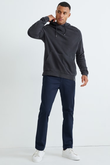 Hommes - Sweat à capuche - bleu foncé
