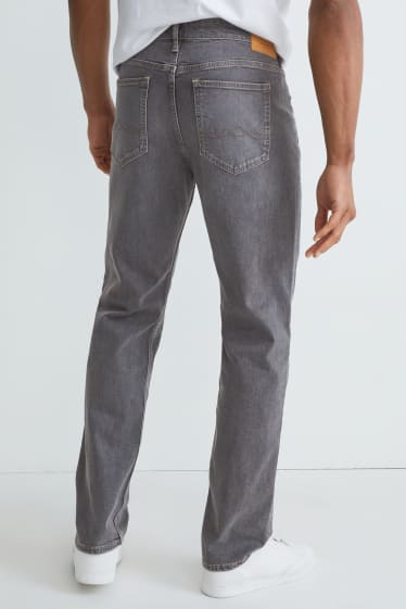 Uomo - Straight jeans - cotone biologico - grigio scuro