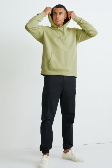 Hommes - Sweat à capuche - vert clair