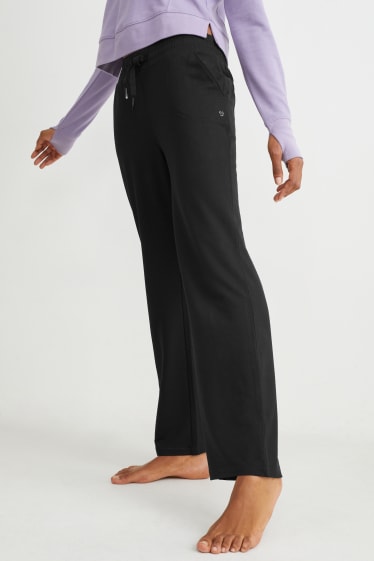 Damen - Funktionshose - Yoga - 4 Way Stretch - schwarz