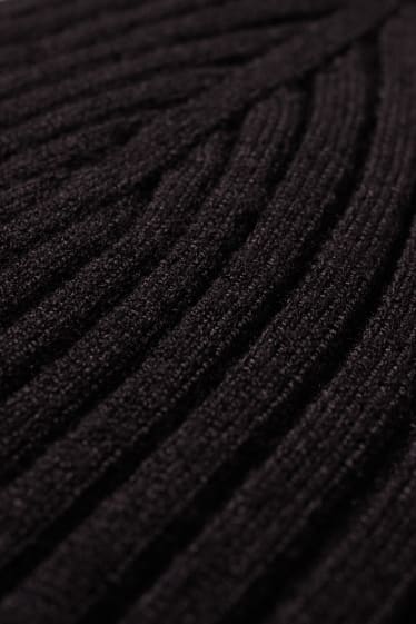 Femei - Top tricotat - negru
