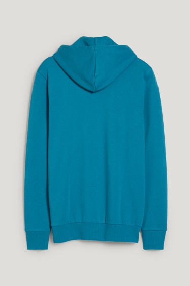 Hombre - Sudadera con capucha - turquesa oscuro
