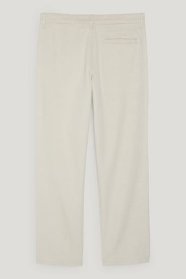 Hommes - Chino - relaxed fit - crème