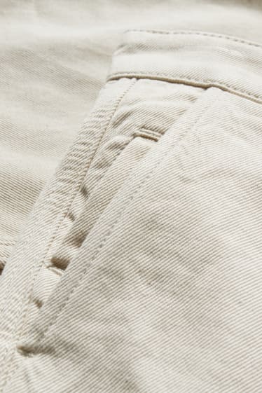 Hommes - Chino - relaxed fit - crème