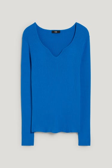 Femmes - Pullover - bleu