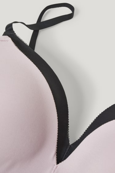 Femmes - Lot de 2 - soutiens-gorge sans armatures - ampliformes - LYCRA® - violet clair
