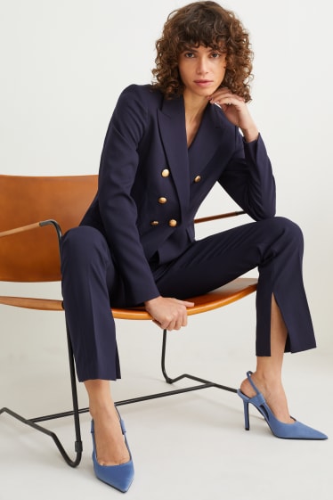 Dona - Blazer formal - entallada - blau fosc