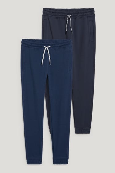 Băieți - Multipack 2 perechi - pantaloni de trening - albastru închis